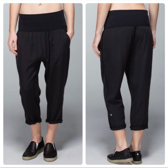 Lululemon Post Power Crop Pants Size 4 - Picture 1 of 8